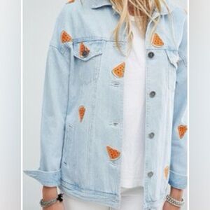 Watermelon denim jacket